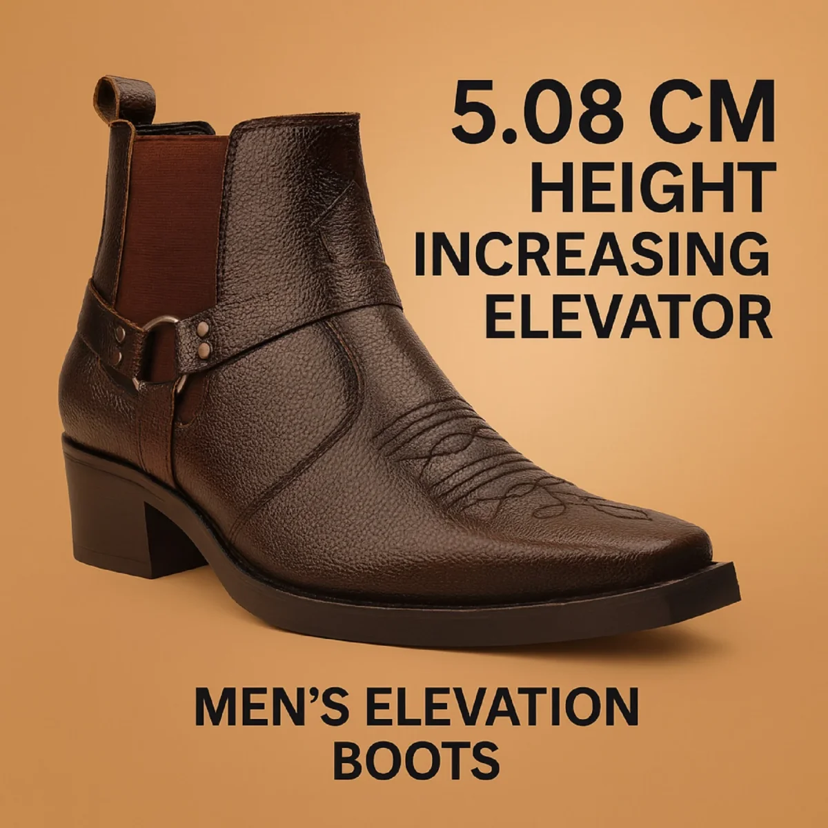 Men’s 2 Inch Height Increasing Boots