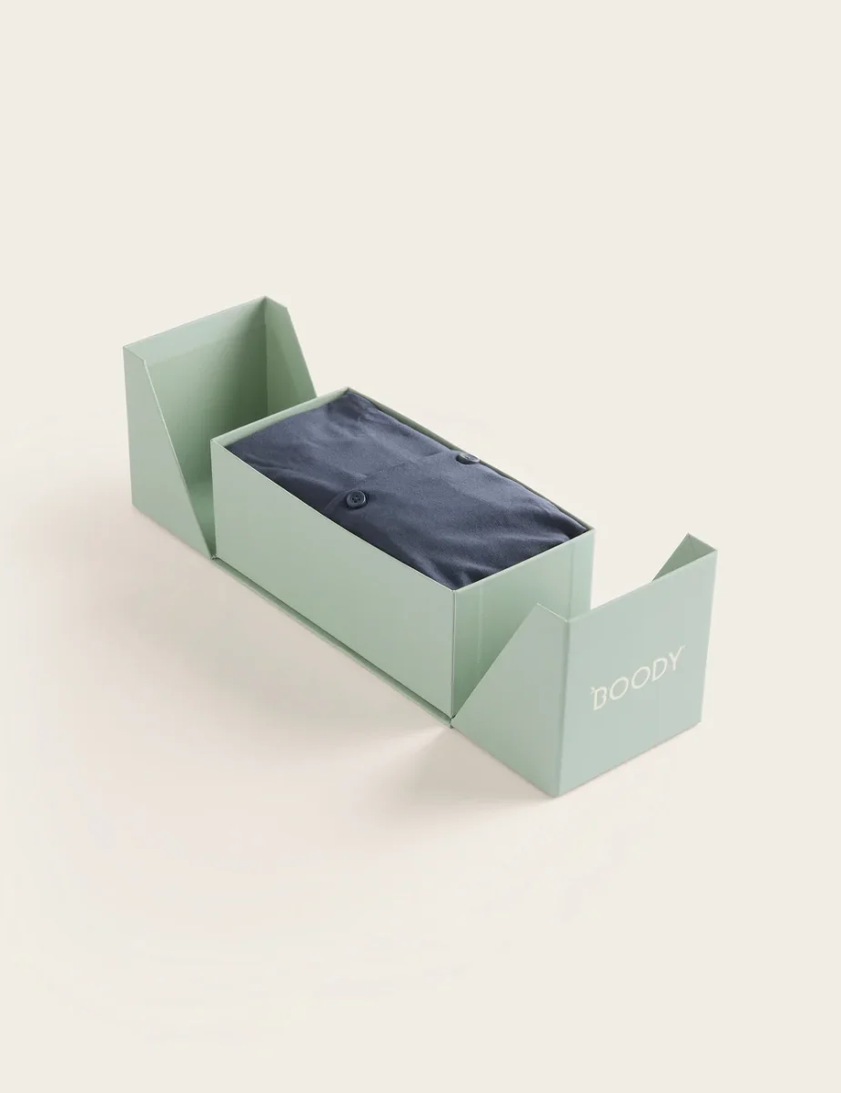 Set Giftbox - Goodnight Short Sleeve Sleep Shirt & Sleep Shorts - Storm - Image 4