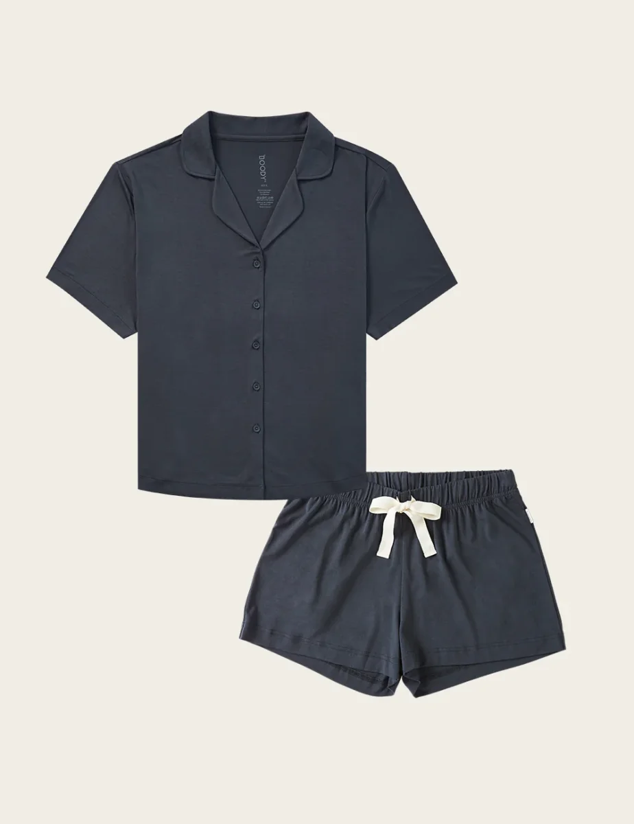 Set Giftbox - Goodnight Short Sleeve Sleep Shirt & Sleep Shorts - Storm - Image 3