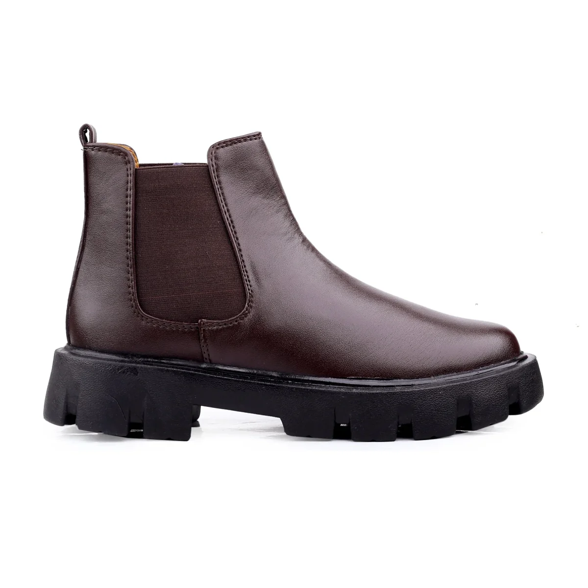 Bxxy’s Vegan Leather Ultra Stylish Comfortable Slip-on Chelsea Boots for Men
